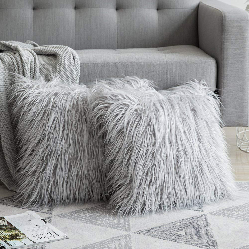 Home Textiles Luxury - Weiche Lange Pelz Flauschigen Sofa Kissenbezug