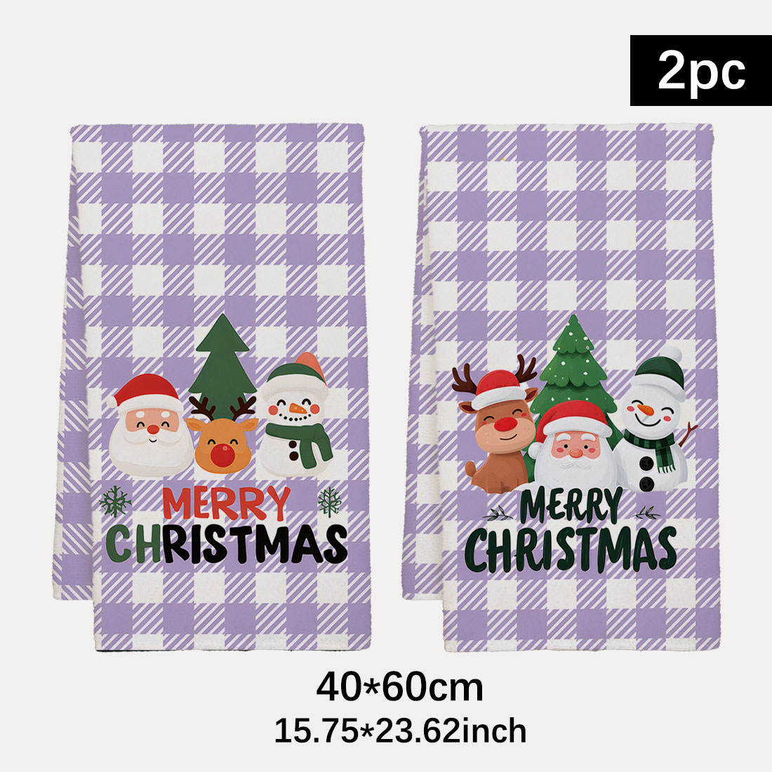 Highland Home Textiles - 40x60cm Weihnachtsserie Baumgitter Schneemann Highlands Muster