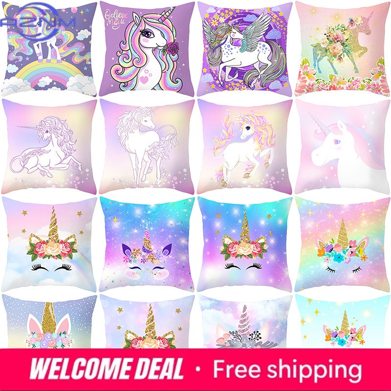 Sunrise Home Textiles & Apparel - Time Cartoon Home Decor Kissen Lila
