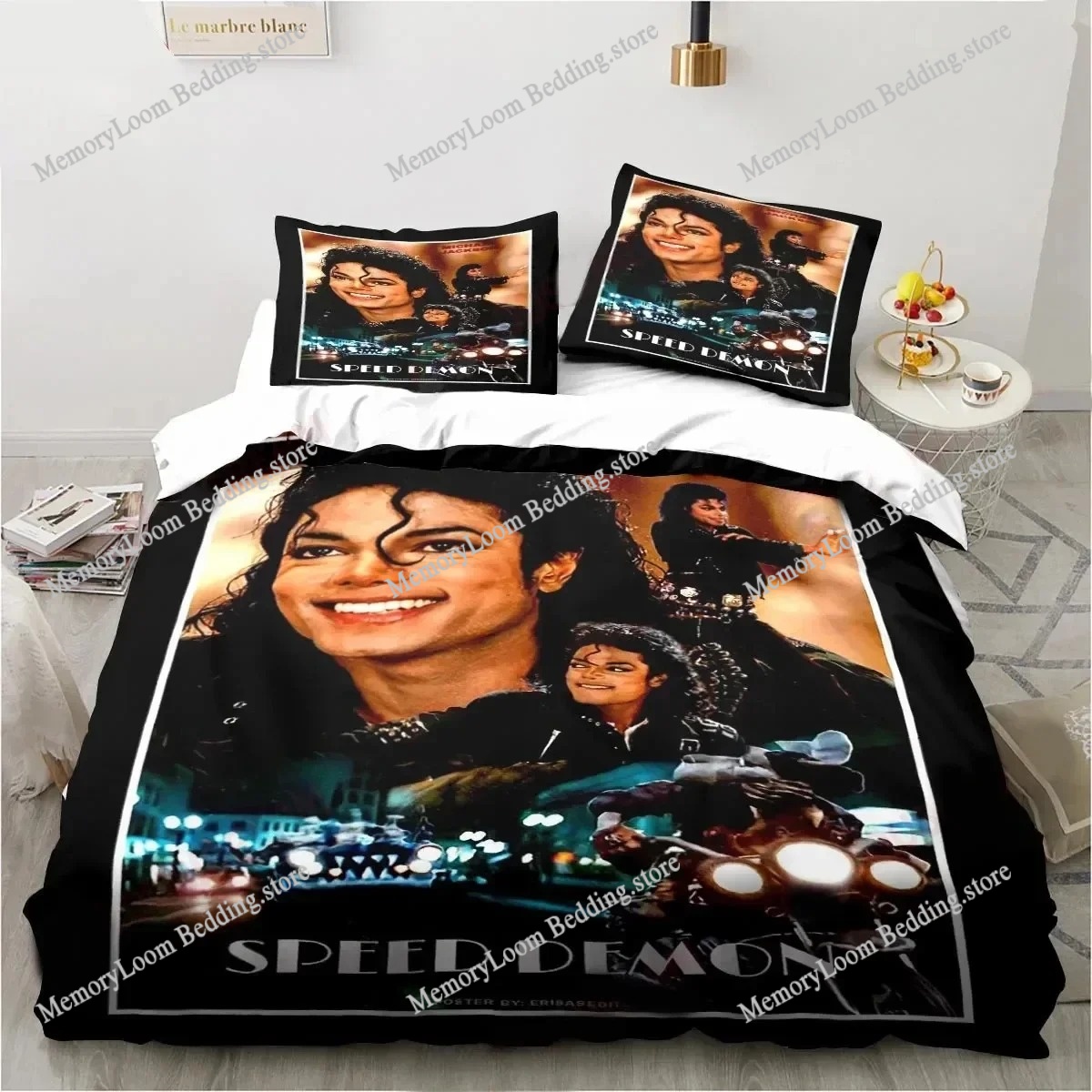 Home Textiles Trends - Modetrend Modernes Michael Jackson Bettwäsche-Set Einzel-/Twin-Size-Bettbezug
