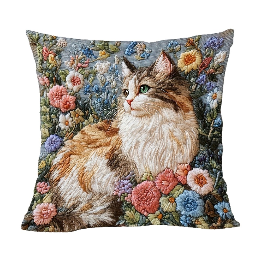 Highland Home Textiles - Tierdruck 45cm Kissenbezug Highland Cattle Muster