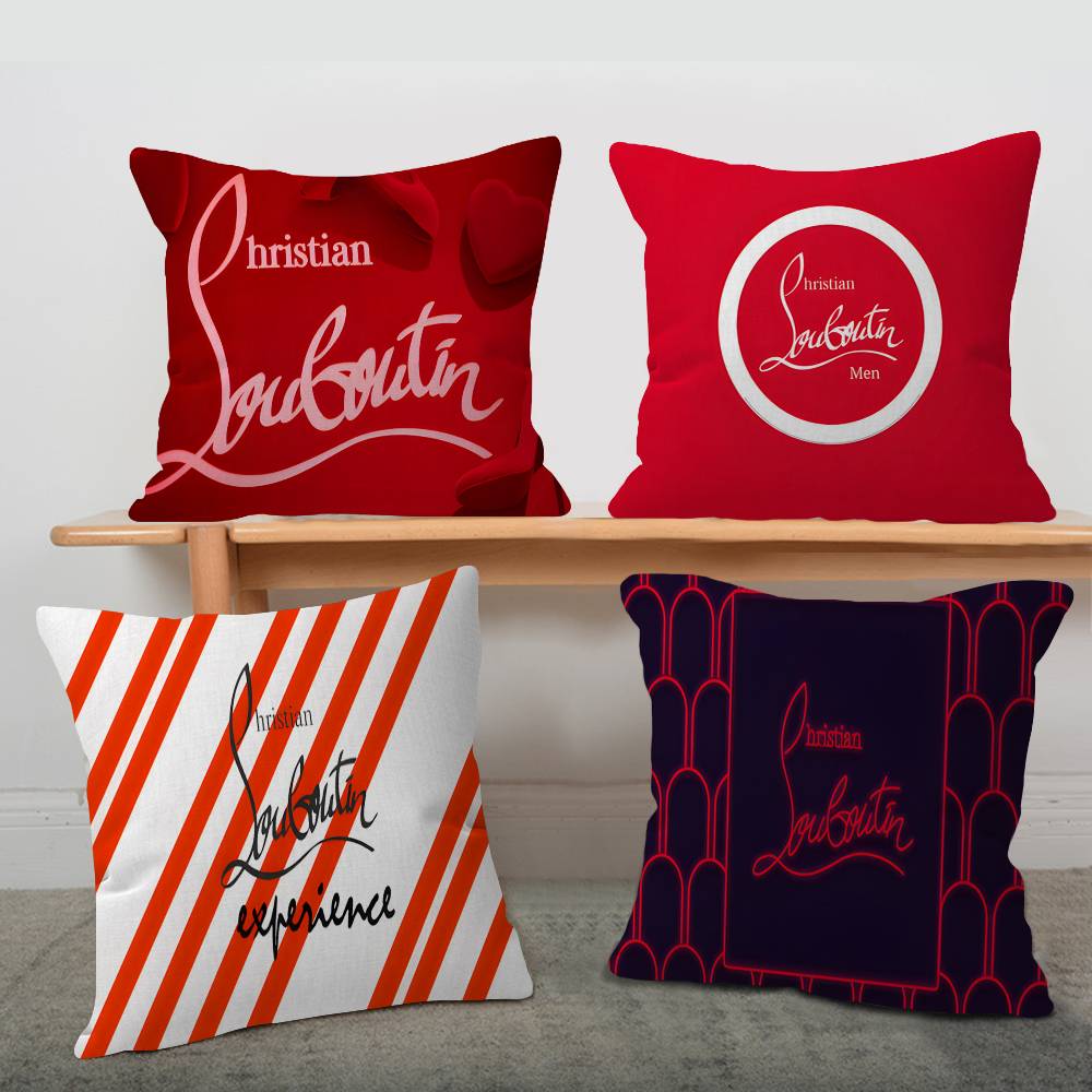 Home Textiles Luxury - Luxuriöses C-ChristianES L-LouboutinES Logo Kissen Geschenk