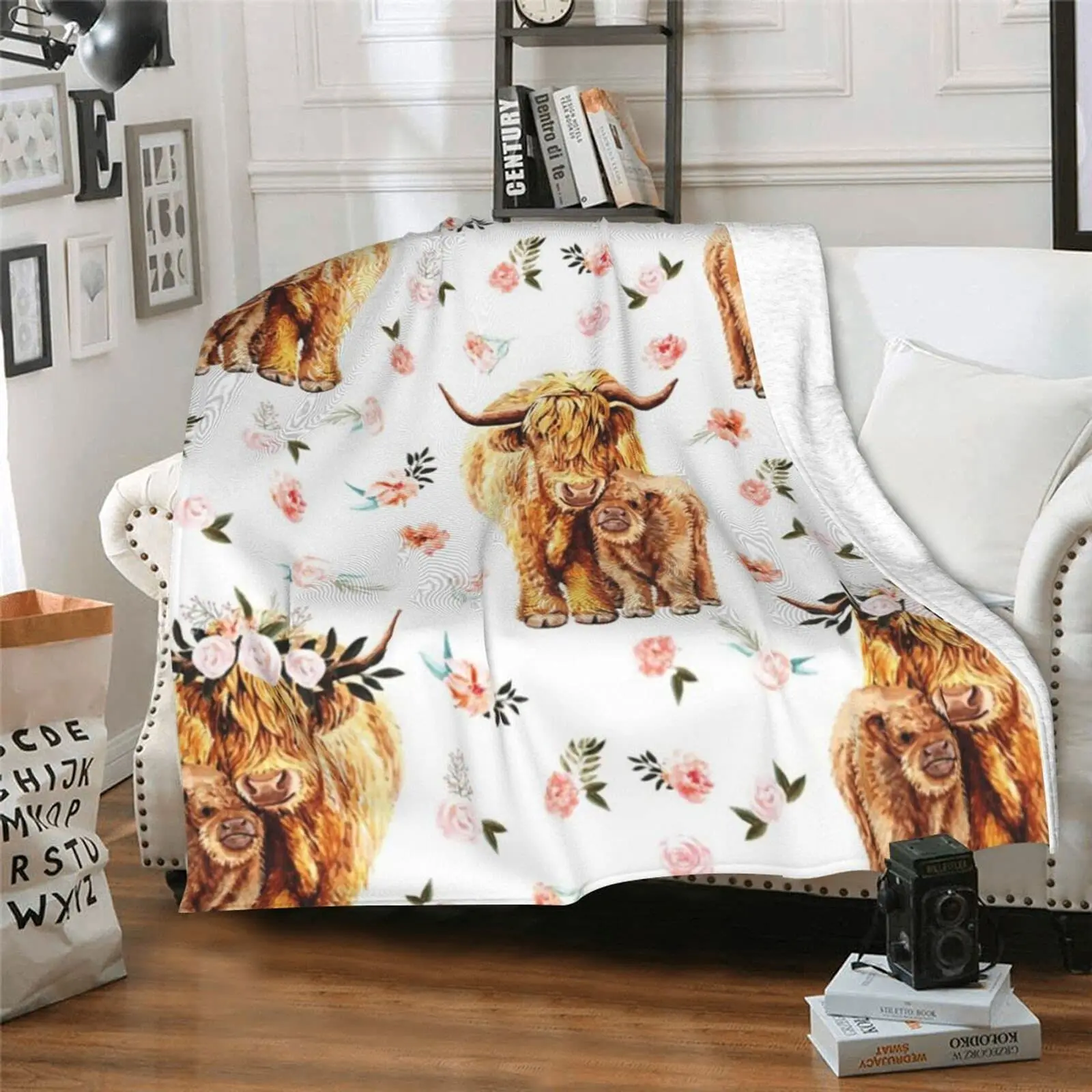 Highland Cow Decke, Tierbettwä – Highland Home Textiles Bewertung und Preis