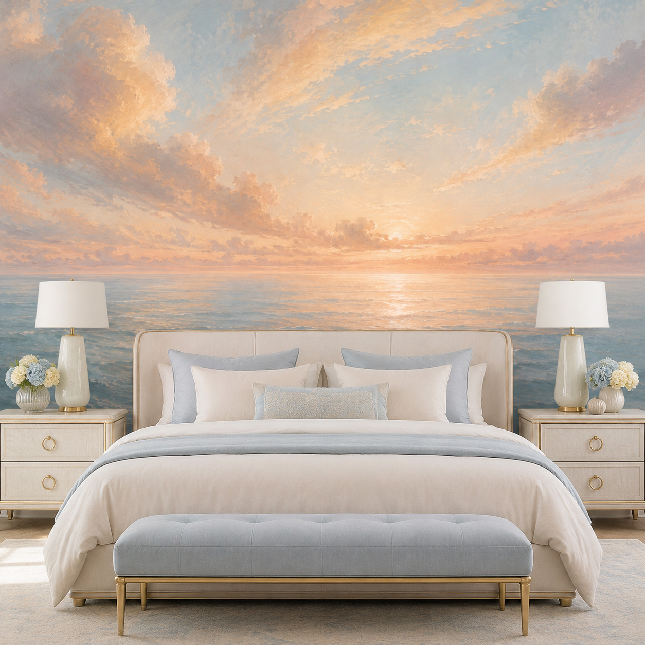 Pastellfarbene Meeres-Sonnenau – Sunrise Home Textiles & Apparel Bewertung und Preis