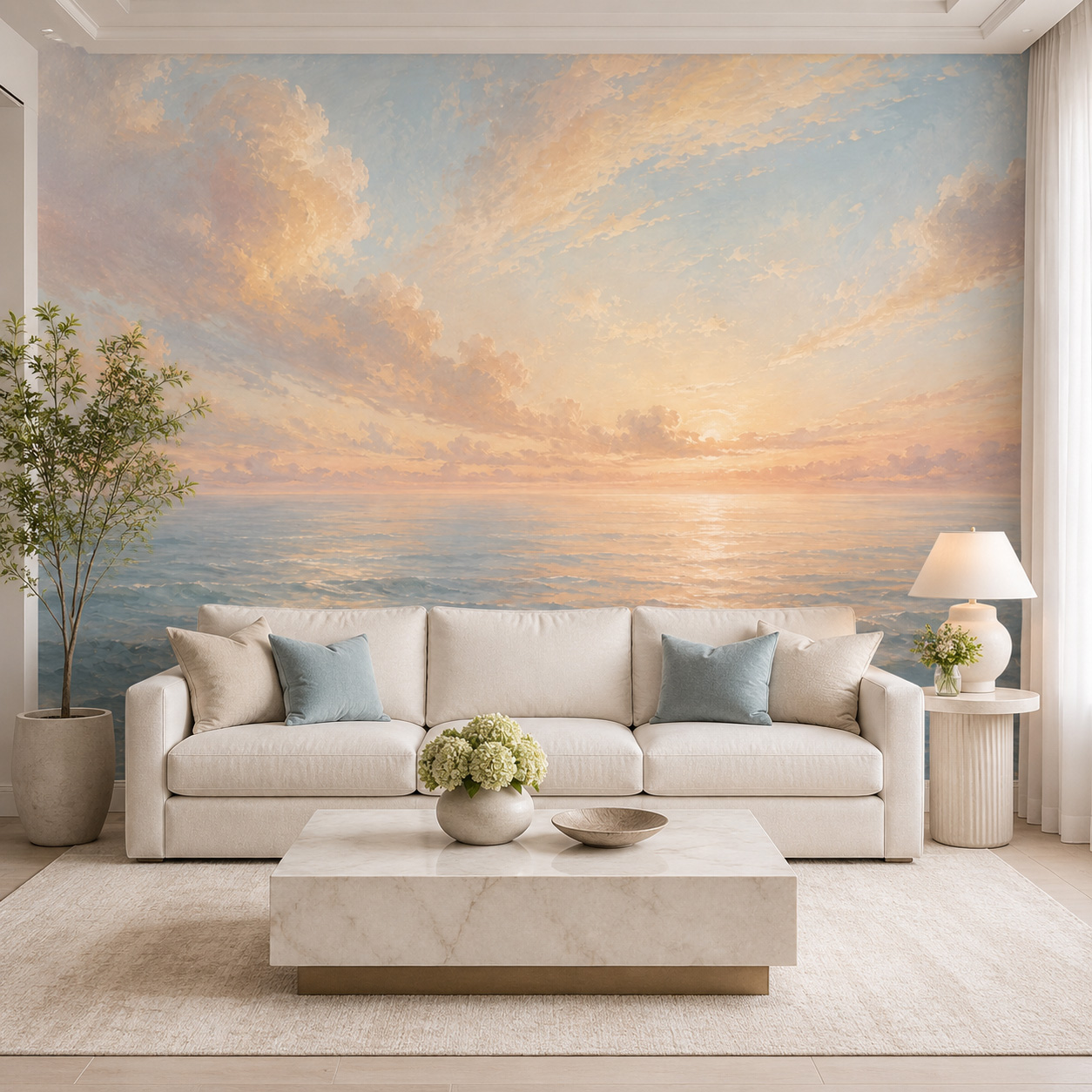 Pastellfarbene Meeres-Sonnenau – Sunrise Home Textiles & Apparel Bewertung und Preis