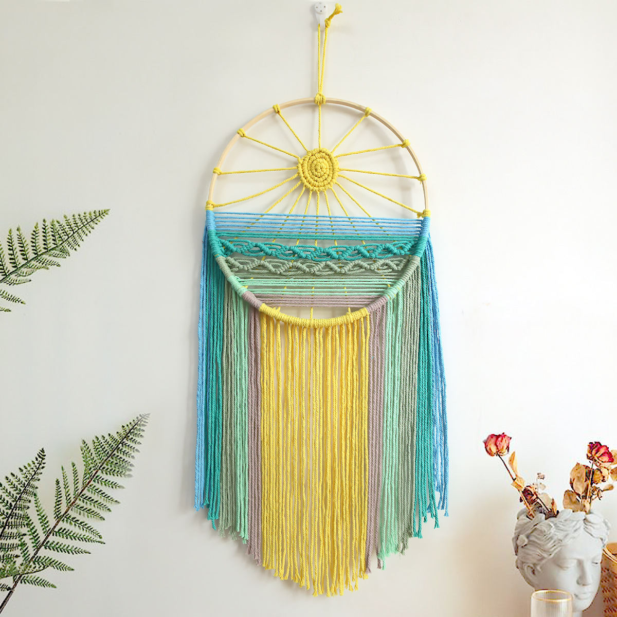 Nordic Sunrise Makramee-Wandte – Sunrise Home Textiles & Apparel Bewertung und Preis