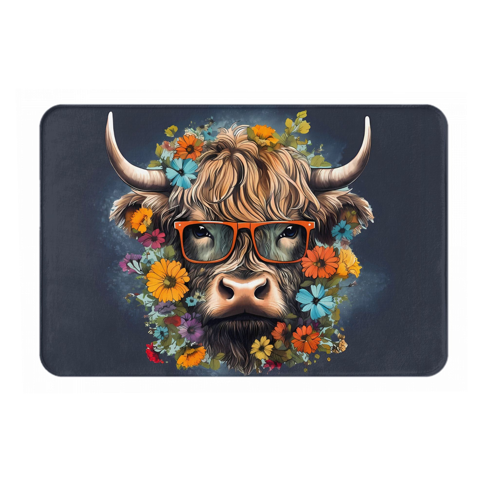 Fußmatte mit Highland-Kuh-Moti – Highland Home Textiles Bewertung und Preis