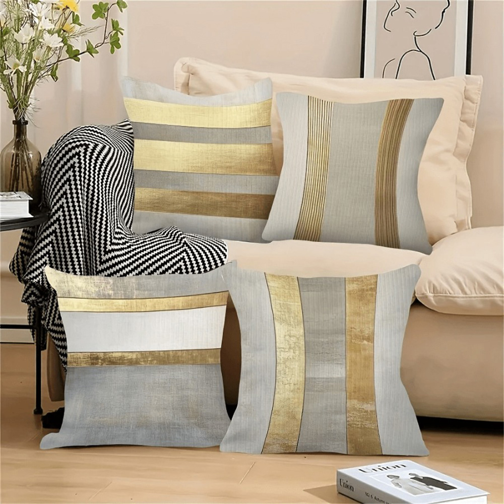 Glamouröse goldene und neutral – Home Textiles Luxury Bewertung und Preis